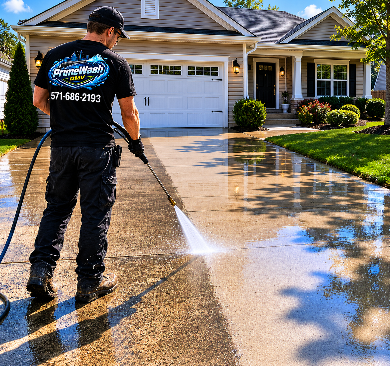 Driveway Pressure Washing