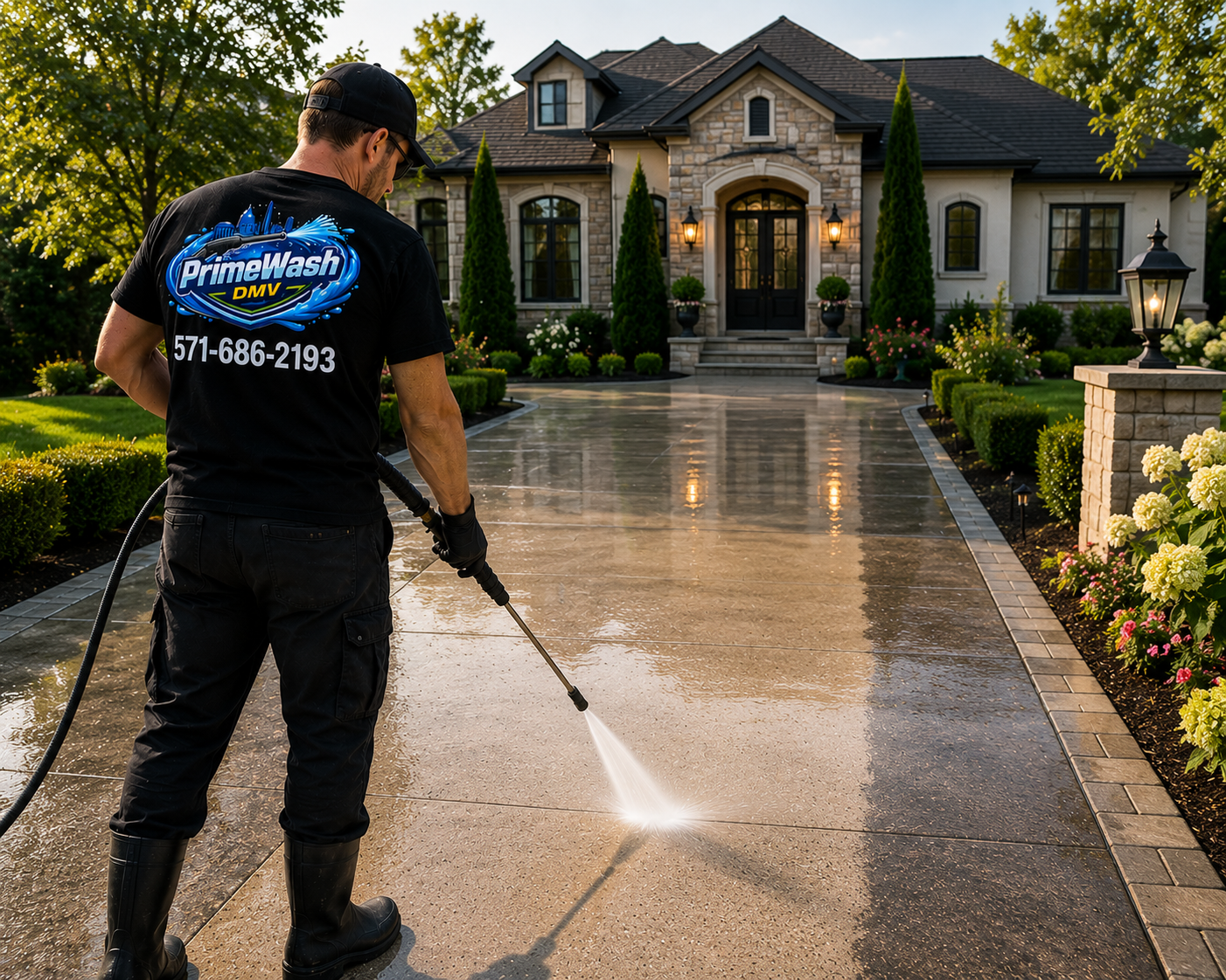 Driveway Pressure Washing